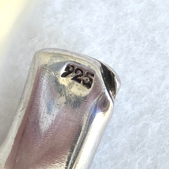 Sterling Silver 925 Heavy Chunky Oval Twisted Cuff Bracelet Sz 6.5" 33g - Picture 8 of 16